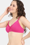 Rosaline Everyday Double Layered Non-Wired 3/4th Coverage T-Shirt Bra - Beetroot Purple — thumbnail 3